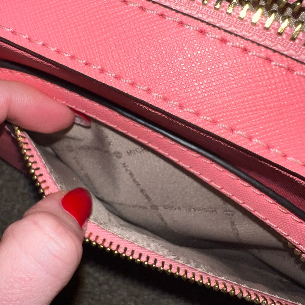 Coral Pink Michael Kors Satchel - Picture 6 of 15